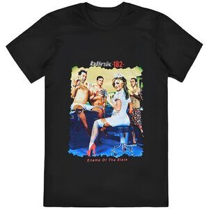Blink 182 T-Shirt 2024 Tour Music Band Fan Graphic Retro Concert Shirt 92